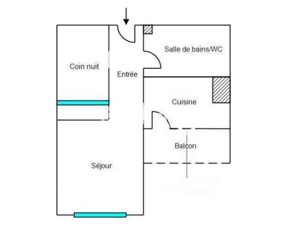 Appartement
         1 pièce
        - 30 m² Exclusivité