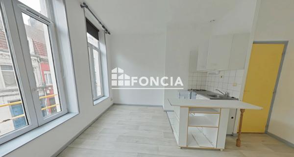 Location Studio 21.63 m² - Lille 59000