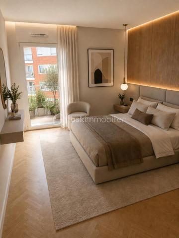 Découvrez ce très bel appartement de 81,5 m2 (Loi Carrez), expositions Est Sud et Ouest, refait à neuf, alliant prestations contemporaines (domotique), standing et luminosité exceptionnelle.
Il est situé dans une résidence sécurisée, quartier du Fort d'Issy les Moulineaux, dynamique et parfaitement adapté au bien être des familles.
Dès l'entrée vous serez séduits par ses volumes harmonieux et sa lumière naturelle omniprésente grâce à ses multiples ouvertures.
Cet appartement de quatre pièces est très bien distribué avec un salon de belle dimension, une cuisine équipée, très fonctionnelle, une partie nuit avec trois chambres et deux salles de bains (douche et baignoire).
Il ouvre sur un balcon terrasse de 16 m2 et jouit d'une vue panoramique sur Paris et ses monuments emblématiques.
Les espaces de vie, soigneusement rénovés avec des matériaux de qualité offrent élégance et confort.
Au sous sol, une place de parking privative complète ce bien. (Possibilité d'acquérir une deuxième place en option).
Idéalement situé à proximité de commerces, écoles, crèche et autres commodités, ce bien réunit tous les critères recherchés pour une résidence principale ou un investissement patrimonial de qualité.