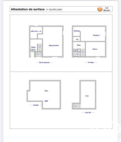 Maison à vendre 3 pièces 56 m² Saint-Mard