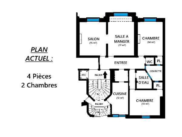 Appartement 4 pièces - 90 m² Bien prestige