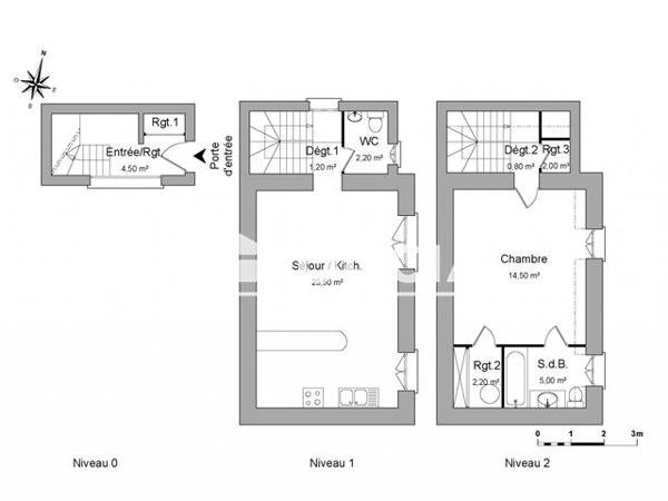 Location Appartement 2 pièces 55.9 m² - 3 ET 5 RUE SAINT BENOIT Saint Brieuc 22000