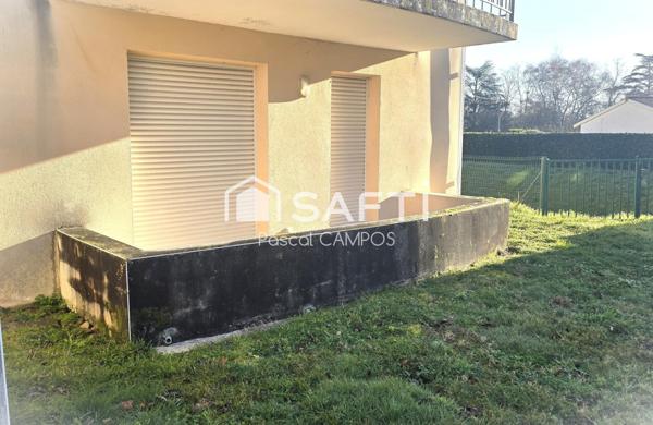 appartement t2 39m² avec extérieur, place de parking