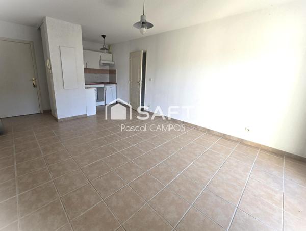 appartement t2 39m² avec extérieur, place de parking