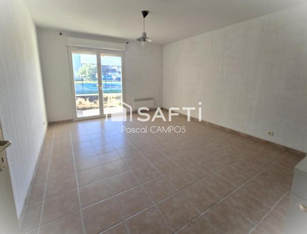 appartement t2 39m² avec extérieur, place de parking