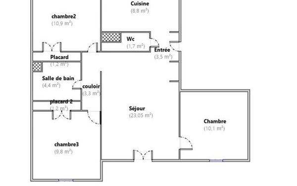 Appartement à vendre    4 pièces • 77,95 m2 Saint-Jean-en-Royans