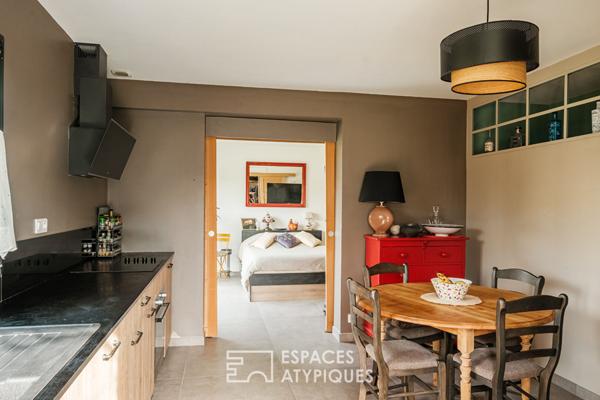 Maison rénovée et son parc en bord de Sèvre