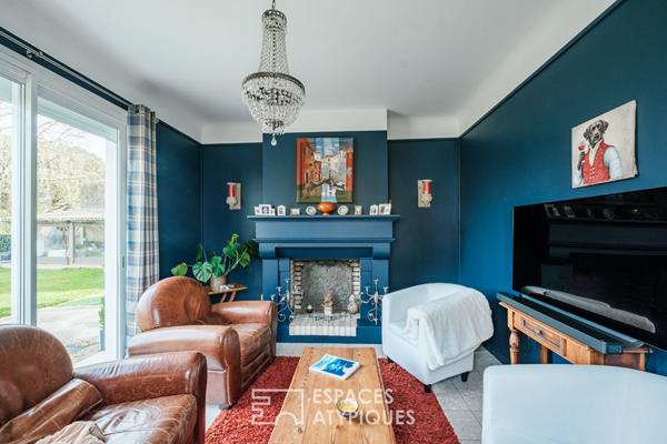 Maison rénovée et son parc en bord de Sèvre