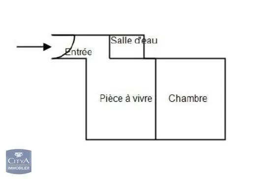 Appartement à louer 2 pièces 25.63m² Saint-Quentin (02100)