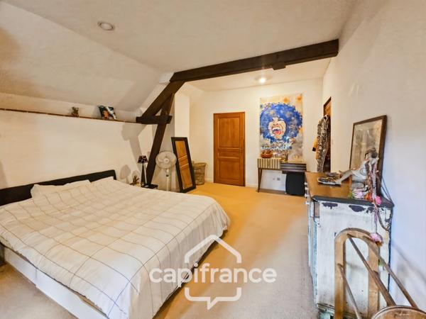 Domaine de charme, 1.7 hectares, 470 m² habitable, 20 couchages, roulotte, piscine, parc avec arbres centenaires