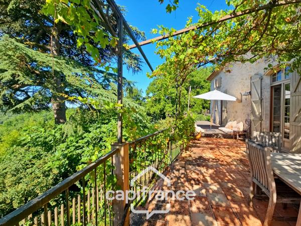 Domaine de charme, 1.7 hectares, 470 m² habitable, 20 couchages, roulotte, piscine, parc avec arbres centenaires