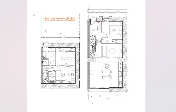 Maison Sainte Luce Sur Loire  3 pièces 61 m2