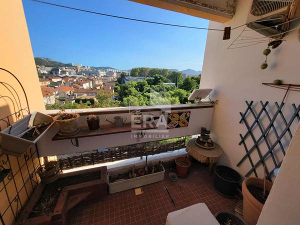 A vendre T2 33 m2 LUMINEUX BALCON TERRASSE SUD CALME DERNIER ETAGE CAVE SECTEUR LAUZE TIMONE PAS DE VIS A VIS