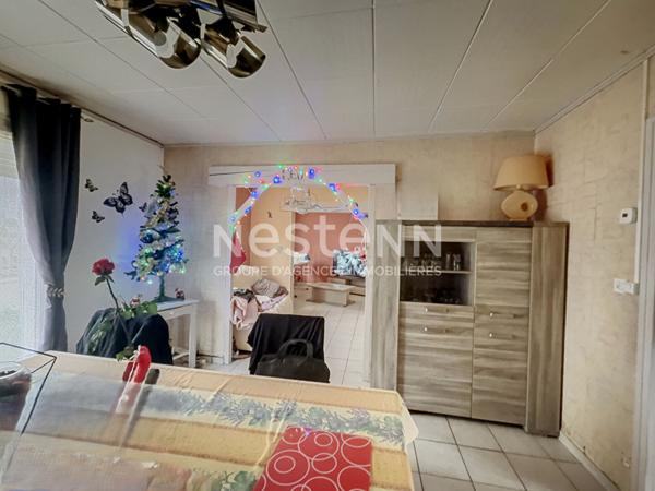 MAISON A VENDRE A TERGNIER (02700) - 6 PIECES - 4 CHAMBRES - SUR TERRAIN DE 600 M² - GARAGE