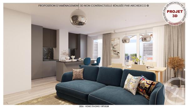 Appartement F4 à vendre  4 pièces - 90 m2 VILLEURBANNE - 69