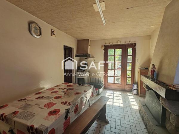 Maison de campagne avec dépendance et jardin 1 000m²