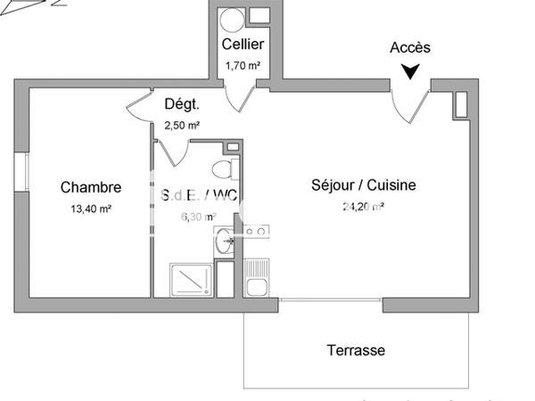 Location Appartement 2 pièces 48 m² - AVENUE ABBE PIERRE Perpignan 66000