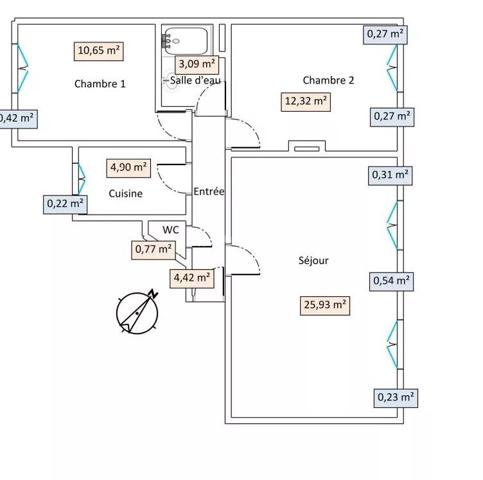 Location                                                      Appartement
                        
                     3 pièces                      62 m2                     à Asnières-sur-Seine