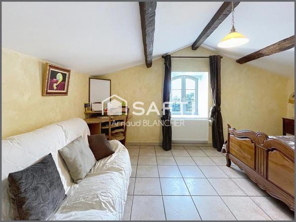 Magnifique Longère Charentaise en pierre, 6 chambres, 5 sdb, piscine, jardin d'hiver, garage, jardin.