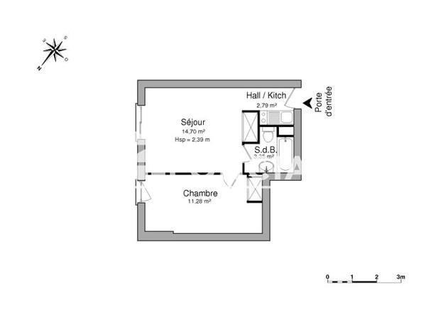 Location Appartement 2 pièces 32.1 m² - 30 AVENUE SAINT SEBASTIEN Villers-les-nancy 54600