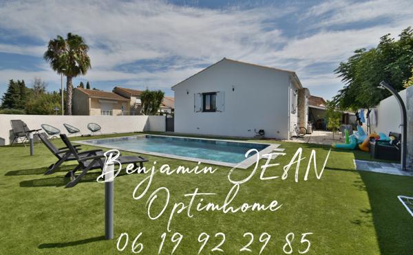 À vendre – Maison de plain-pied entièrement rénovée avec piscine – Sérignan (34)