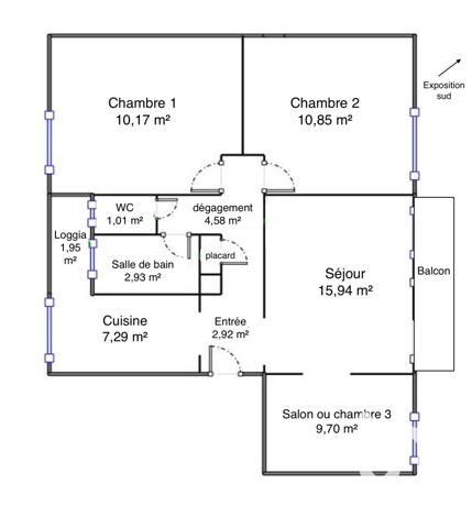 Appartement à vendre 4 pièces 68 m² Cholet