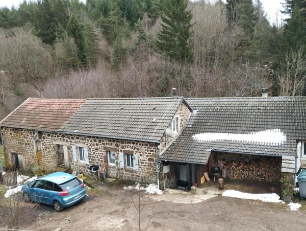 Maison mitoyenne de 141M², ancien moulin avec terrain