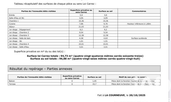 Appartement à vendre 5 pièces 95 m² La Courneuve