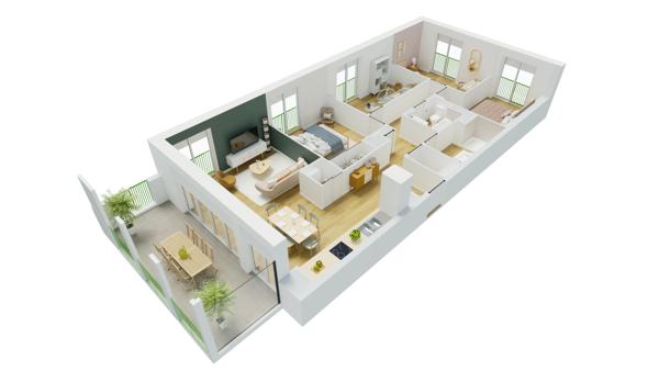Appartement T5 et plus