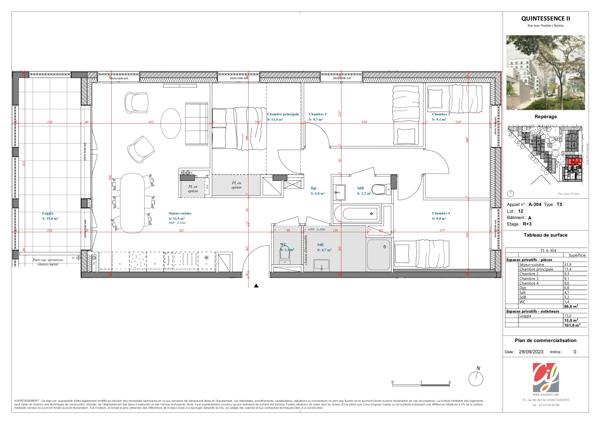 Appartement T5 et plus