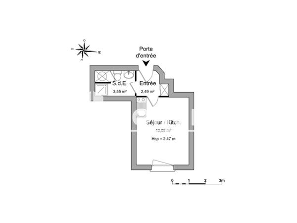 Location Studio 19.12 m² - 2 PLACE DU CYGNE Strasbourg 67000
