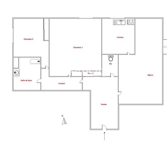 Appartement 3 pièces - 67 m² Exclusivité efficity