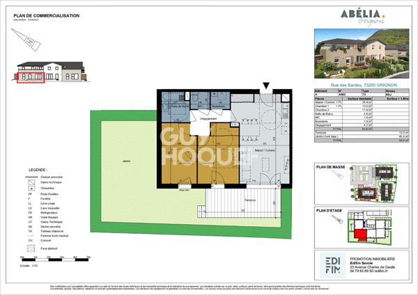 Appartement T3 de 63.6 M² Lot N° A002