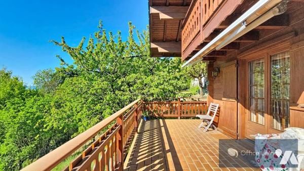 Maison familiale type 5 sur 1 295 m² avec vue exceptionnelle sur les Alpes – CROZET