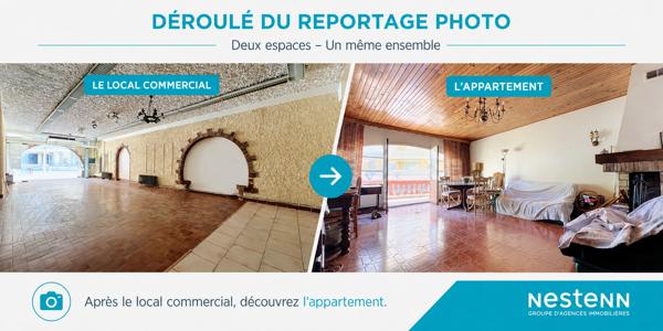 APPARTEMENT + LOCAL COMMERCIAL - 82 M² ET 108 M² - RUE DES POTIERS - PAS DE COPROPRIÉTÉ - PARKING
