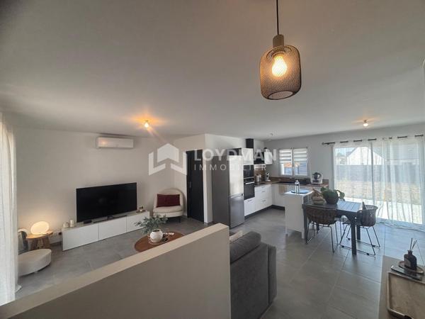 Maison de plain pied de 77.55 m² avec 2 chambres
