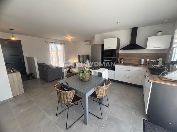 Maison de plain pied de 77.55 m² avec 2 chambres