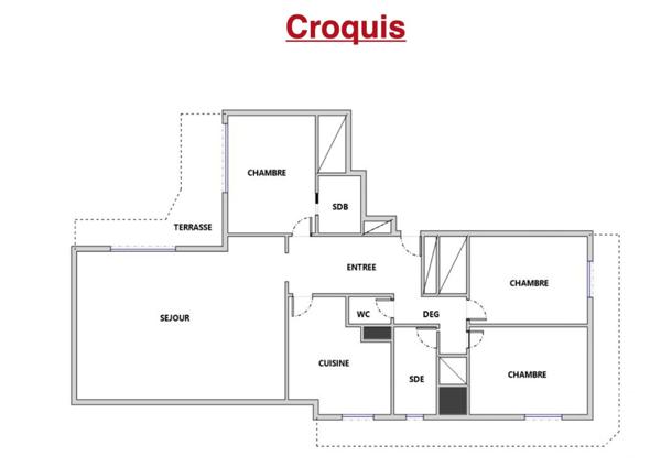 Appartement F4 à vendre  4 pièces - 142 m2 CAP D AIL - 06