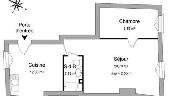 Location Appartement 2 pièces 44.76 m² - Nancy 54000