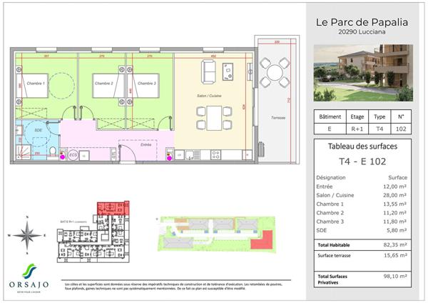 Programme Neuf - Appartements avec terrasse - Le Parc Papalia Lucciana