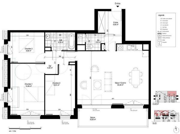 Appartement à vendre 4 pièces 89 m² Amiens