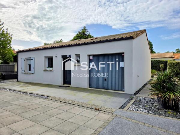 Plain pied deux chambres, garage, jardin, énergie B!!