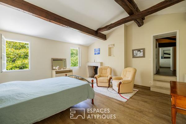 Maison de caractère et son gîte dans un écrin préservé