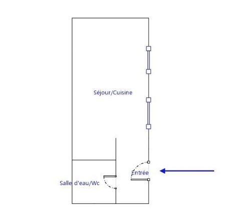Studio 26 m² en très bon état – À 4 min du RER B