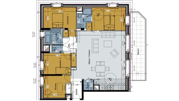 Appartement à vendre 4 pièces 104 m² Aix-les-Bains