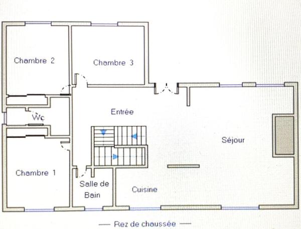 1h15 de Paris - A VENDRE SPACIEUSE MAISON 8 PIECES, SOUS-SOL, PISCINE, TERRAIN 4350  m²