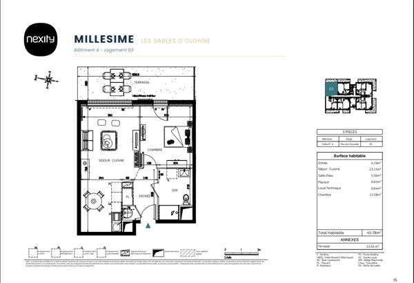 OFFRE EXCEPTIONNELLE! Maison Individuelle Les Sables D'Olonne 3 pièce(s) 45.69m2 - VENTE LIVRAISON 2026