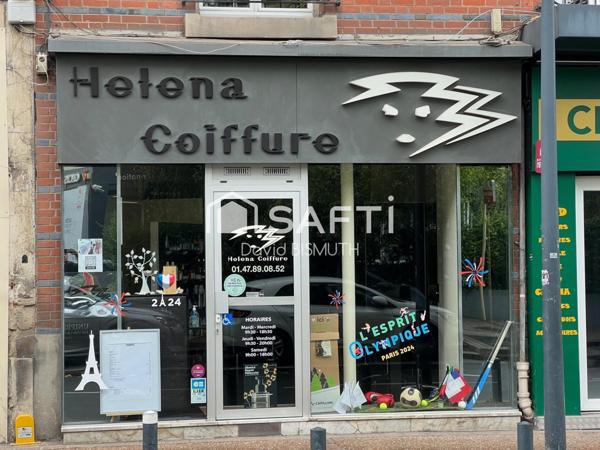 SALON DE COIFFURE A VENDRE DE 55 M2 Situé à COURBEVOIE AVENUE MARCEAU LOYER 800€/MOIS