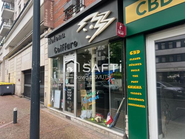 SALON DE COIFFURE A VENDRE DE 55 M2 Situé à COURBEVOIE AVENUE MARCEAU LOYER 800€/MOIS