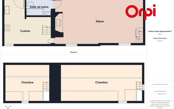 Maison à vendre    3 pièces •  Bernay